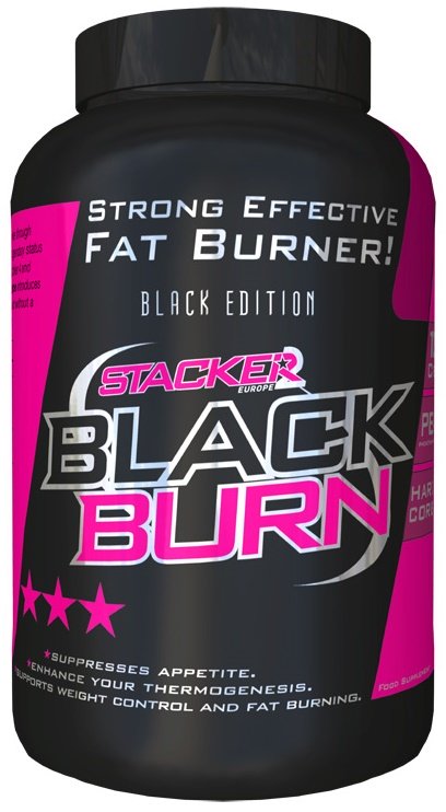 Stacker2 Europe Black Burn - 120 kapsulių, lieknėjimo papildas