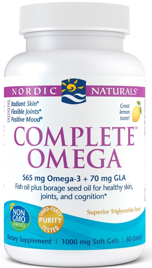 Nordic Naturals Complete Omega, 565mg sidrun - 60 kapslit