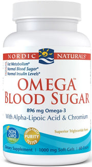 Nordic Naturals Omega veresuhkur, 896 mg - 60 kapslit