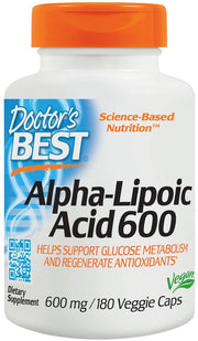 Alpha-Lipoic Acid papildas, 600mg, 180 kapsulių