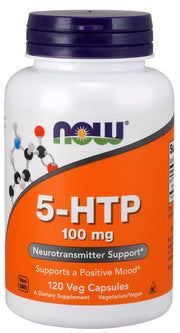 NOW Foods 5-HTP, 100 mg - 120 kapslit