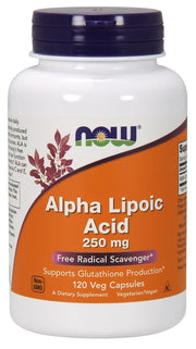 NOW Foods Alpha Lipoic Acid, 250mg, maisto papildas, kapsulės