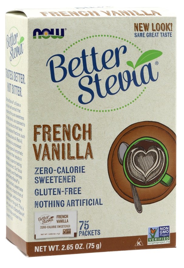 Better Stevia pakeliai, prancūziška vanilė, sveikas saldiklis