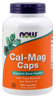 NOW Foods Cal-Mag kapsulės, mineralai, kaulų sveikata