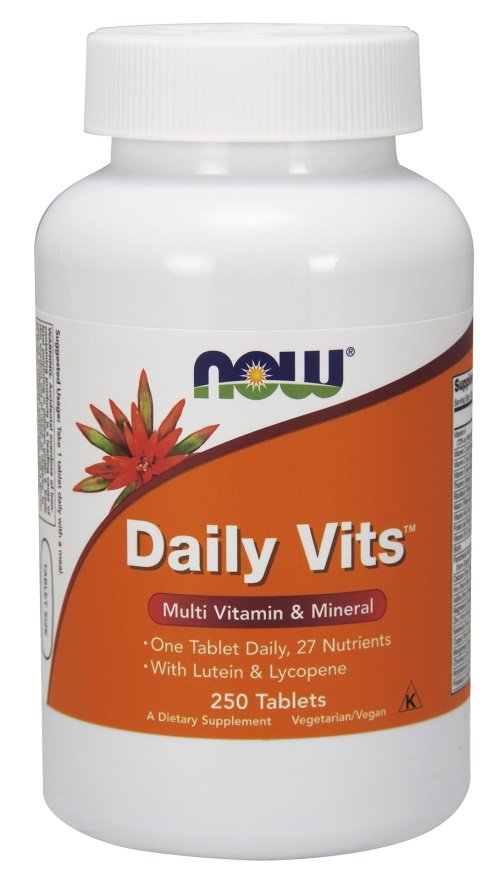 NOW Foods Daily Vits - 250 tablečių maisto papildas