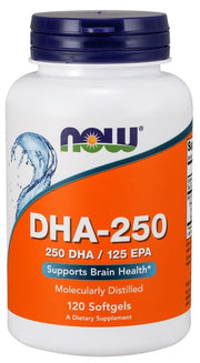 NOW Foods DHA-250 kapsulės