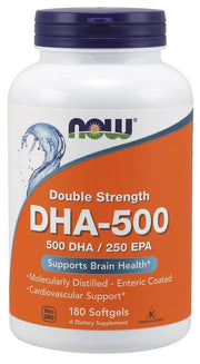 NOW Foods DHA-500 maisto papildas kapsulės
