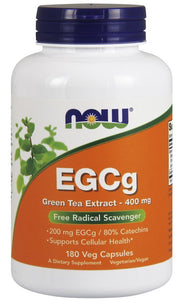 NOW Foods EGCg Žaliosios arbatos ekstraktas, 400 mg, 180 kapsulių