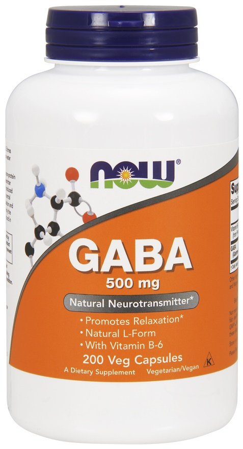 NOW Foods GABA koos B6-vitamiiniga, 500 mg - 200 kapslit