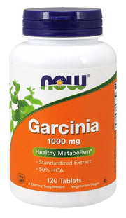 NOW Foods Garcinia, 1000mg - 120 tablečių, maisto papildas svorio kontrolei