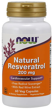NOW Foods Resveratrool, 200 mg - 60 kapslit