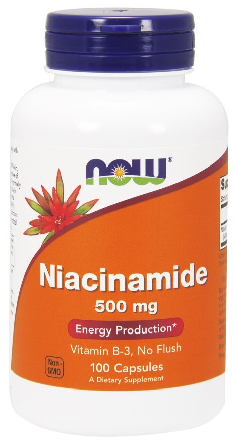 Niacinamidas kapsulės, vitaminai, maisto papildas