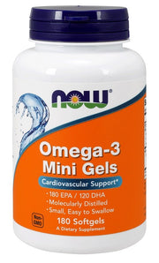 Omega-3 mini geliai, maisto papildas