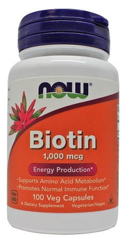 Biotinas maisto papildas, 1000mcg, 100 kapsulių