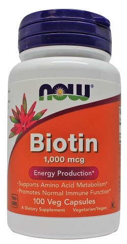 NOW Foods Biotiin, 1000mcg - 100 kapslit