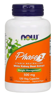 NOW Foods Phase 2 - Baltymų milteliai, 500 mg, 120 kapsulių