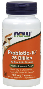 NOW Foods Probiotic-10, 25 Billion - 100 kapsulių