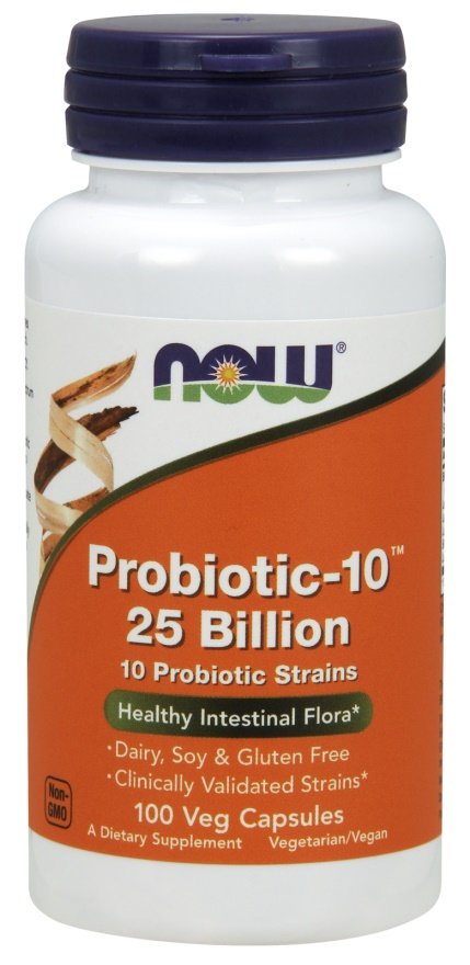 NOW Foods Probiotic-10, 25 Billion - 100 kapsulių