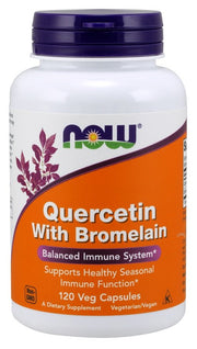 NOW Foods Quercetin su Bromelain kapsulės