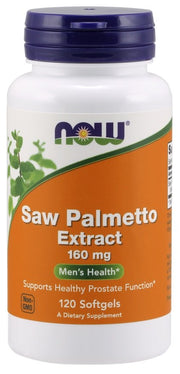 NOW Foods Saw Palmetto ekstraktas, 160 mg, 120 kapsulių, vyrų sveikatai