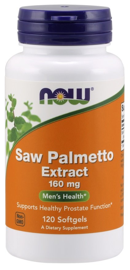 NOW Foods Saw Palmetto ekstraktas, 160 mg, 120 kapsulių, vyrų sveikatai