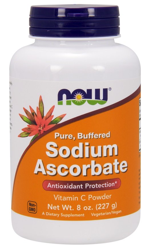 Sodium Ascorbate milteliai, maisto papildas, vitaminai ir mineralai