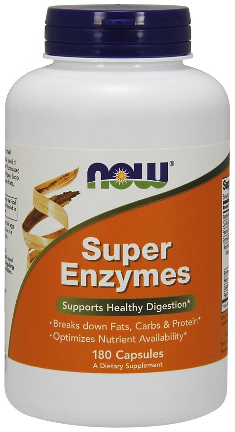 NOW Foods Super Enzymes kapsulės sveikai virškinimui
