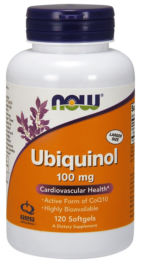 NOW Foods Ubikinool, 100 mg - 120 kapslit