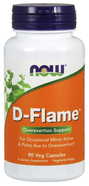 NOW Foods D-Flame kapsulės, natūralus papildas, sąnarių ir raumenų skausmams, vegetariškos kapsulės