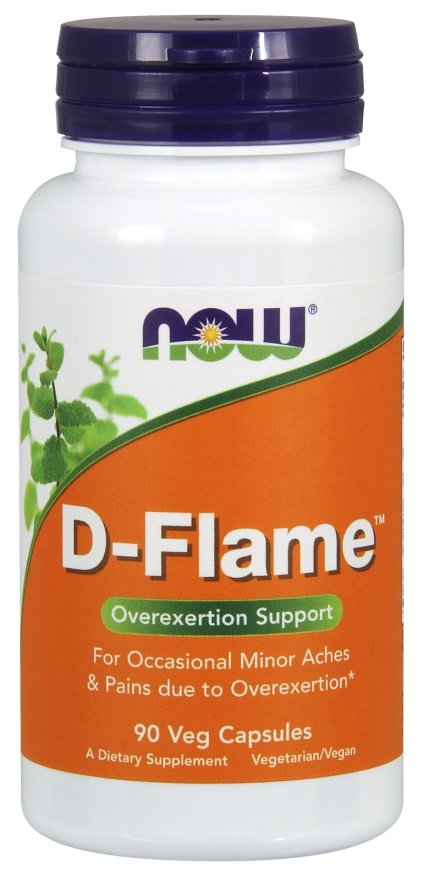 NOW Foods D-Flame kapsulės, natūralus papildas, sąnarių ir raumenų skausmams, vegetariškos kapsulės