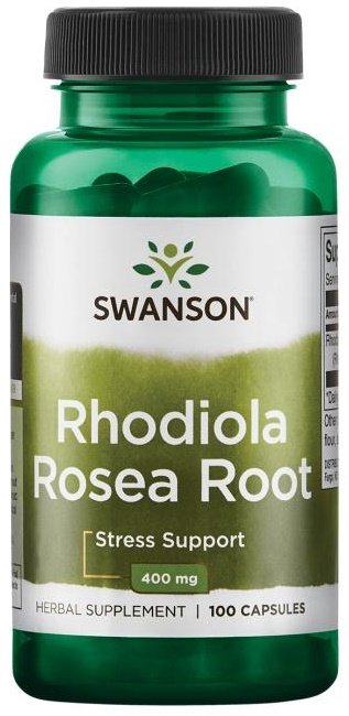 Swanson Rhodiola Rosea kapsulės, stresui ir nerimui mažinti