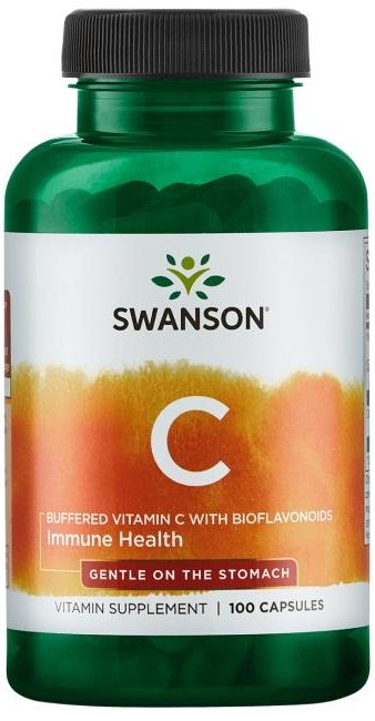 Swanson vitamino C kapsulės, maisto papildas, imuninei sistemai