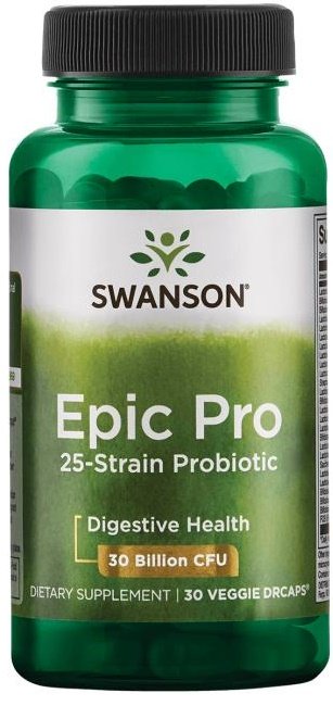 Swanson Epic Pro 25-Strain Probiotikų kapsulės