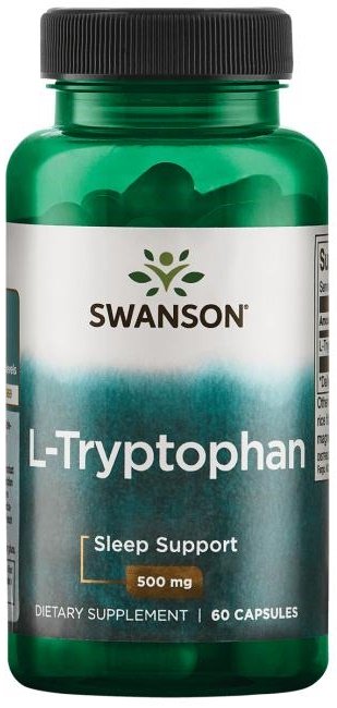 Swanson L-Tryptophan, 500mg - 60 kapsulių