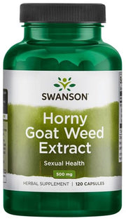Swanson Horny Goat Weed Extract kapsulės, seksualinei sveikatai