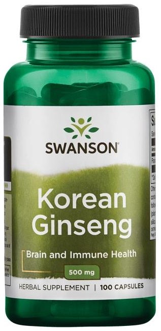 Swanson Korea ženšenn, 500 mg - 100 kapslit