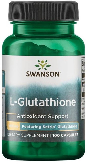 Swanson L-Glutathione, 100mg - 100 kapsulių