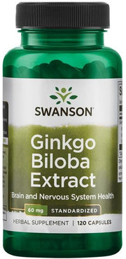 Ginkgo Biloba ekstraktas, sveikata ir nervų sistema, Swanson