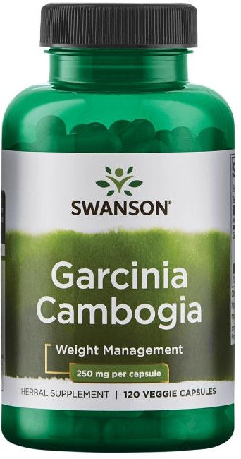 Swanson Garcinia Cambogia, 250mg - 120 kapsulių, maisto papildas, lieknėjimui