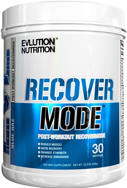 EVLution Nutrition RecoverMode, Blue Raz - 630 g maisto papildas sportui