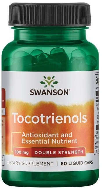 Swanson Tocotrienols, 100mg Double Strength - 60 kapsulių