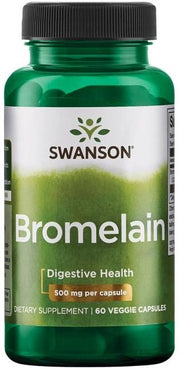 Swanson Bromelain maisto papildas, 60 vegetariškų kapsulių