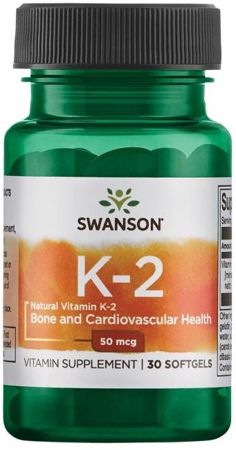 Swanson K-2 vitaminų kapsulės