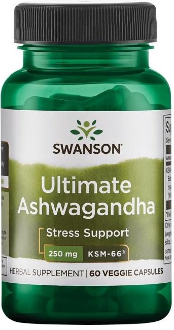 Swanson Ashwagandha Ultimate KSM-66, 250 mg - 60 kapslit