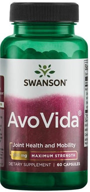 Swanson AvoVida, 300mg, 60 kapsulių, sanarių sveikatai