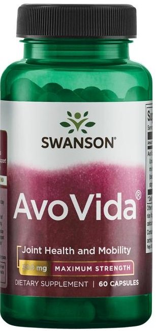 Swanson AvoVida, 300mg, 60 kapsulių, sanarių sveikatai