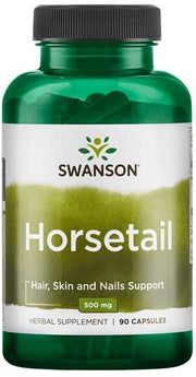 Swanson Horsetail, 500mg - 90 kapsulių, žolelių papildas sveikatai