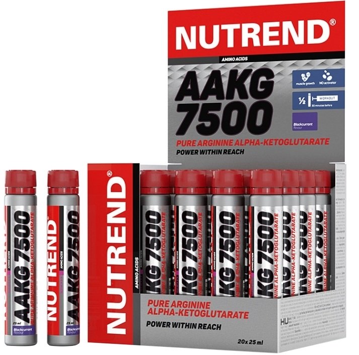 Nutrend AAKG 7500, Blackcurrant - 20 x 25 ml, maisto papildas sportui