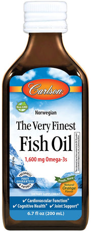 Carlson Fish Oil, natūralus apelsinas, 200 ml