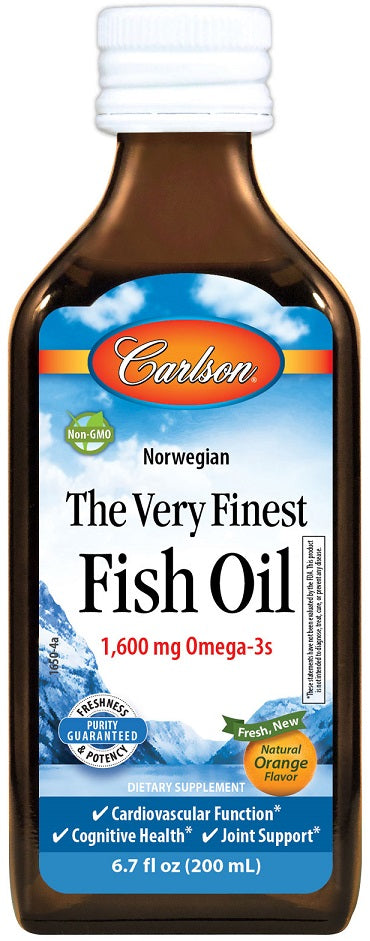 Carlson Fish Oil, natūralus apelsinas, 200 ml